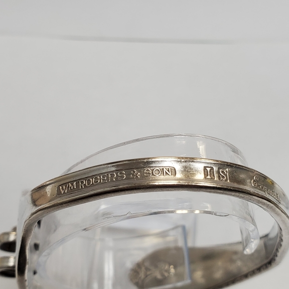 Handmade Sterling Silver Fork Bracelet and Pendant Set. 1970'S - Picture 4 of 6